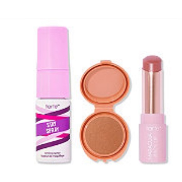 TARTE 3p Stay Spray Park Ave Bronzer Rose Juicy Lip Mini Travel Fun Size $28 - Picture 2 of 8